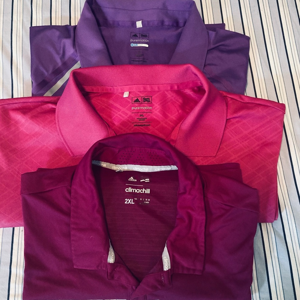 Bundle Of Adidas Dry Fit Polo Shirts